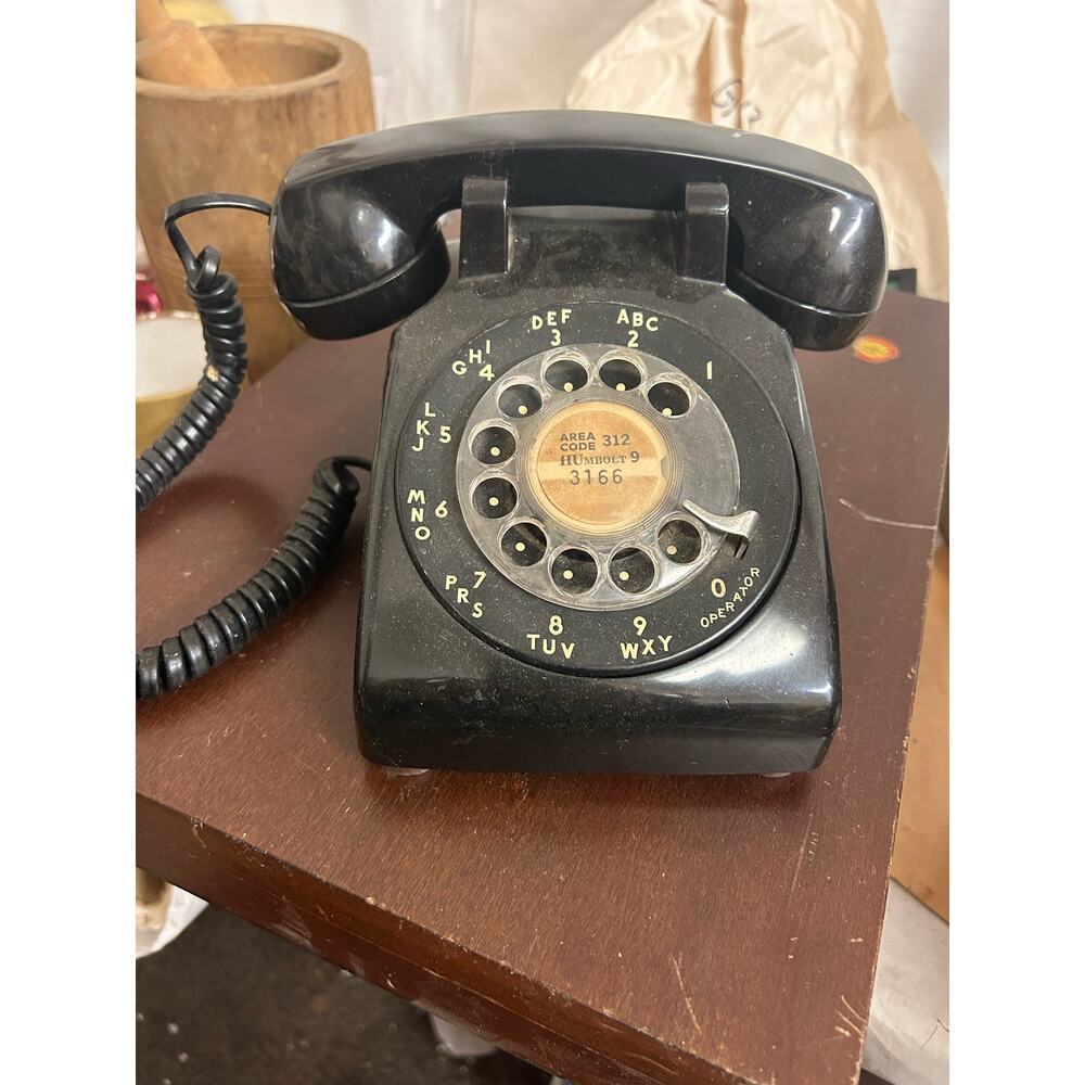 Western Electric 500 DM Bell System Black Rotary Desk Phone 1970-80’s